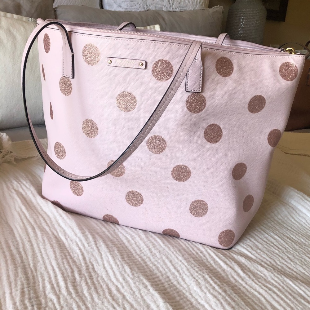 Kate Spade Pink Polka Dot purse